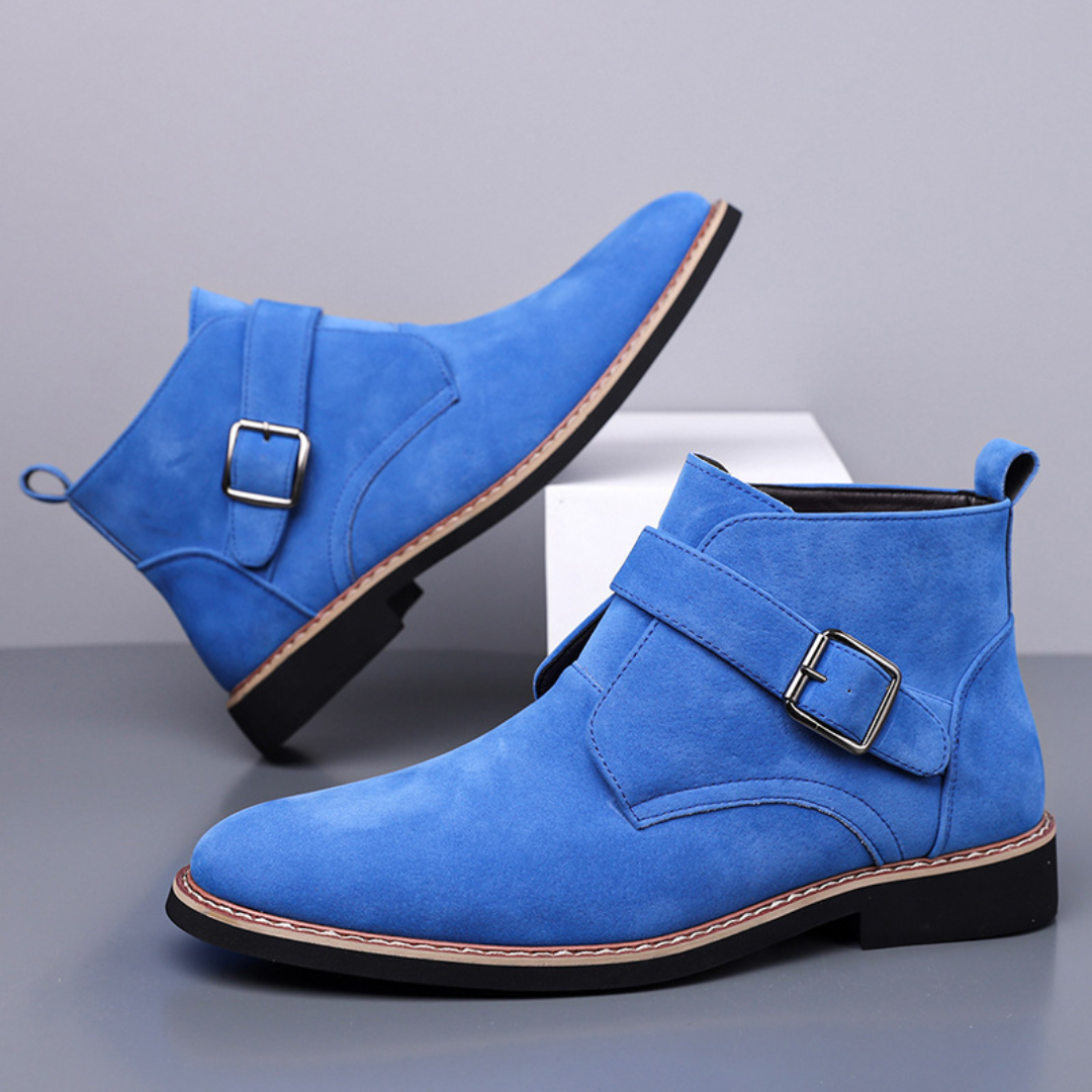 Klein Cobalt Suede Chelsea Boot