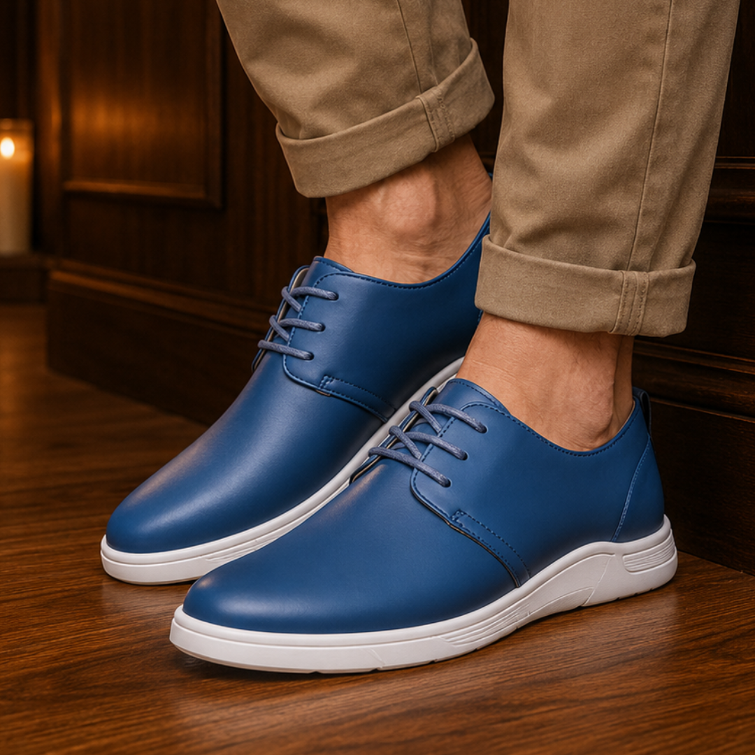 Cognac Leather Derby Sneaker