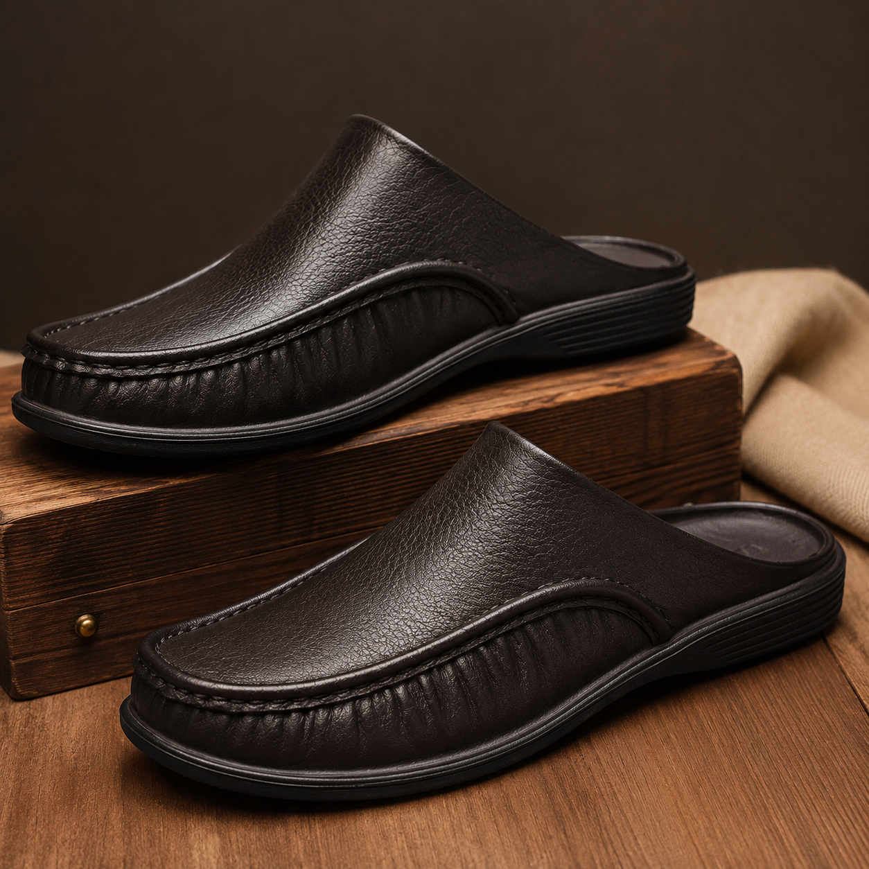 Holton Leather Mule Clogs