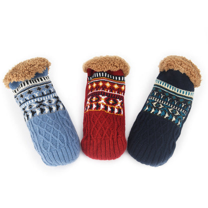 Fair Isle Fleece Slipper Sock
