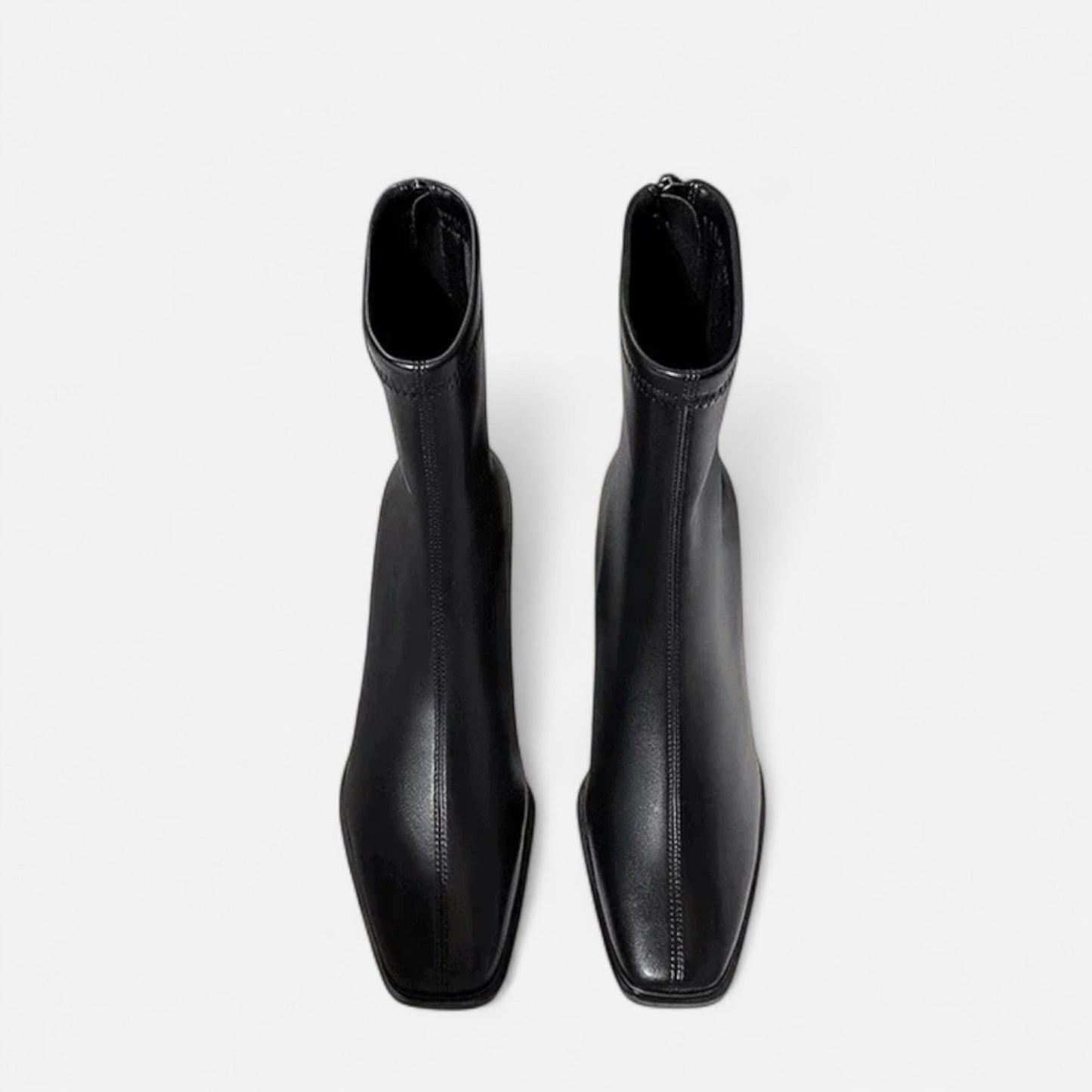 Square-Toe Sculptural Boot