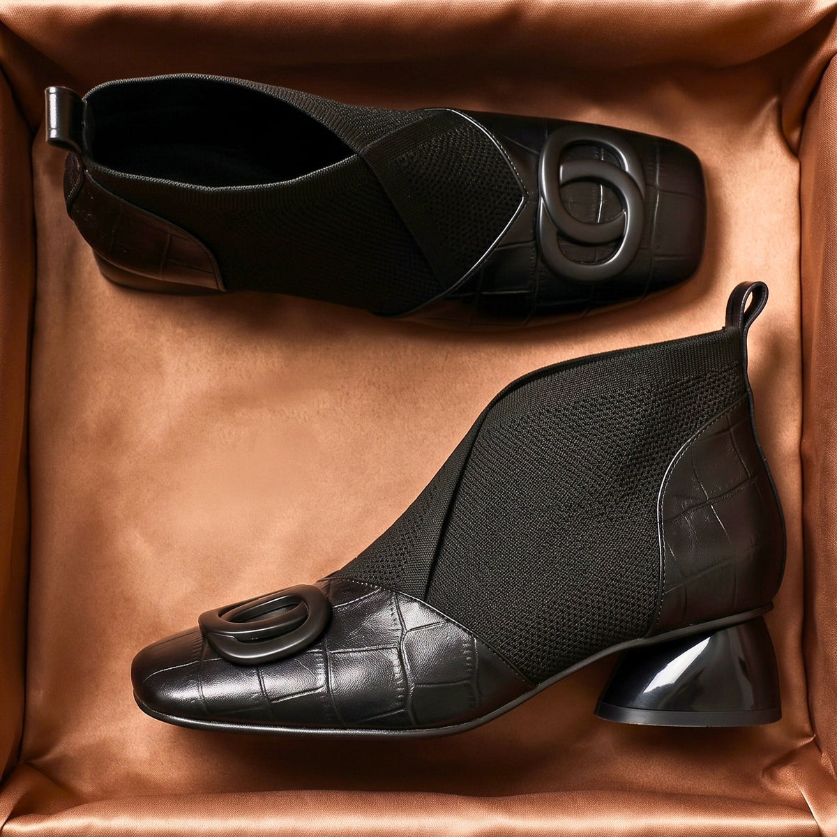 Amara Sock-Panel Boots