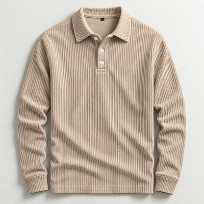 Ashford Ribbed Polo Sweater