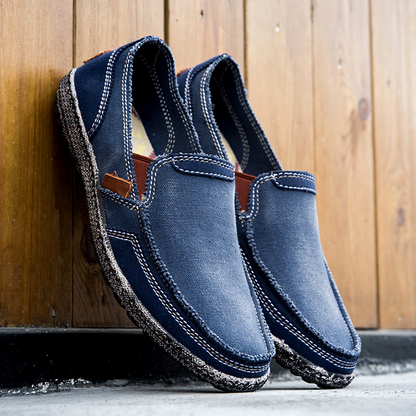 Santorini Canvas Slip-On Loafer