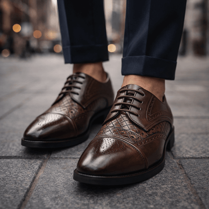 Damier Brogue Oxford