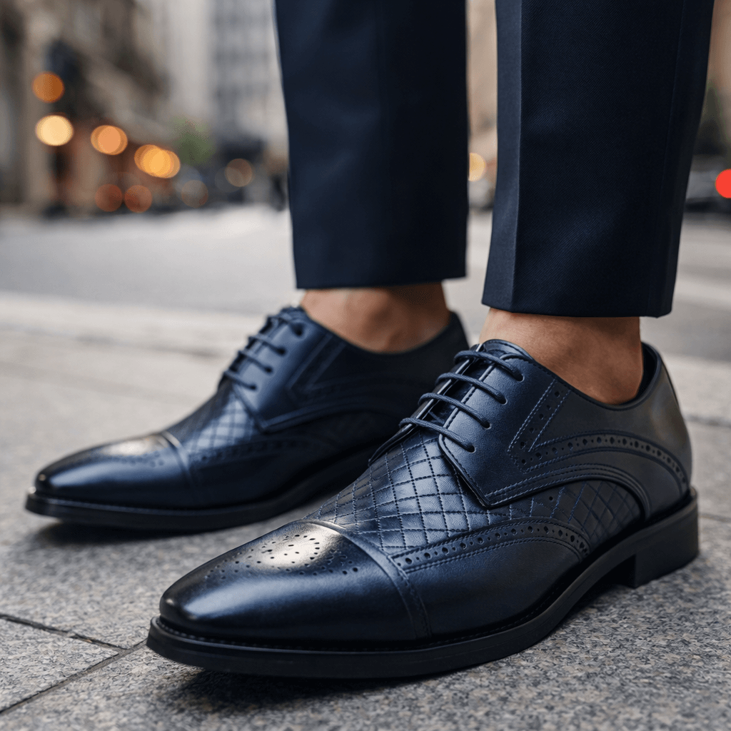 Damier Brogue Oxford