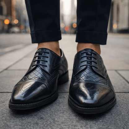 Damier Brogue Oxford