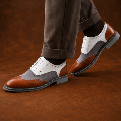 Ashworth Tri-Tone Wingtip Brogue