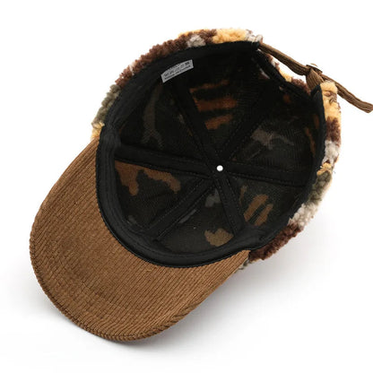 Sherpa-Fleece Camo Cap
