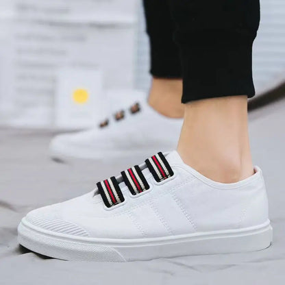 Noir Velcro Canvas Lo