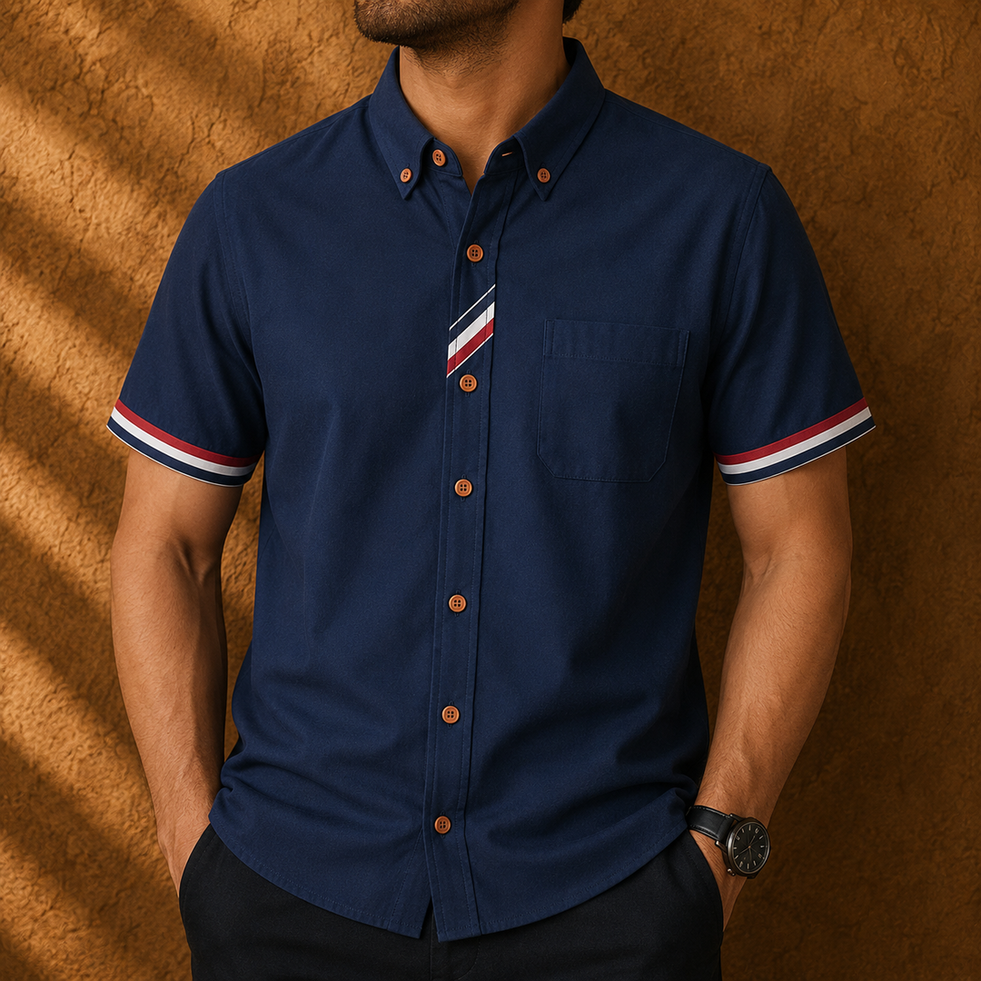 Aldric Oxford Short-Sleeve Shirt