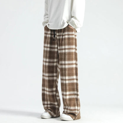 Oversized Check Relaxed Pants