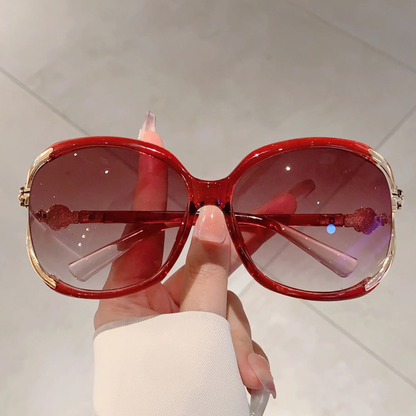 Blooming Rose Temple Gradient Sunglasses