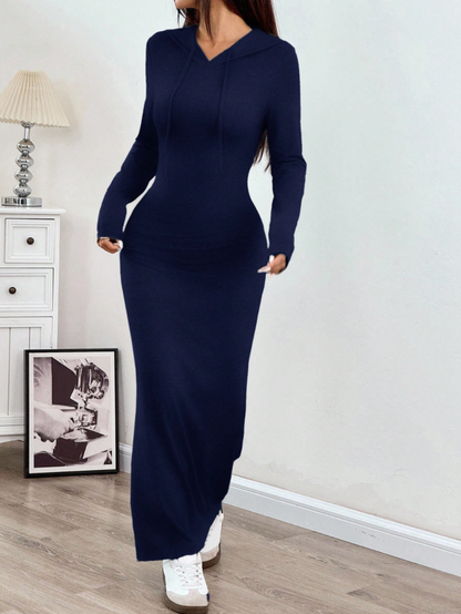 The Silhouette Hooded Maxi Dress