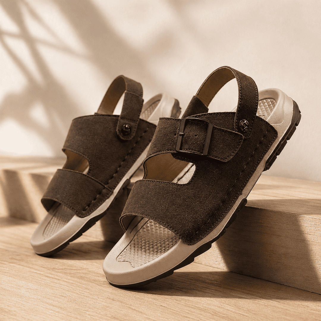 Kalahari Structured Suede Sandal