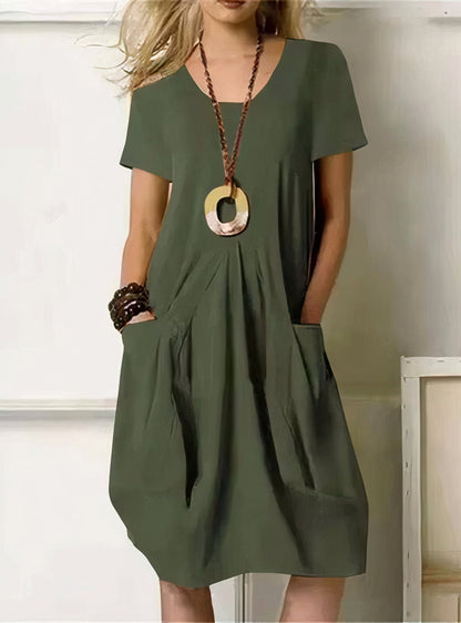 The Artisan Pleat Pocket Dress