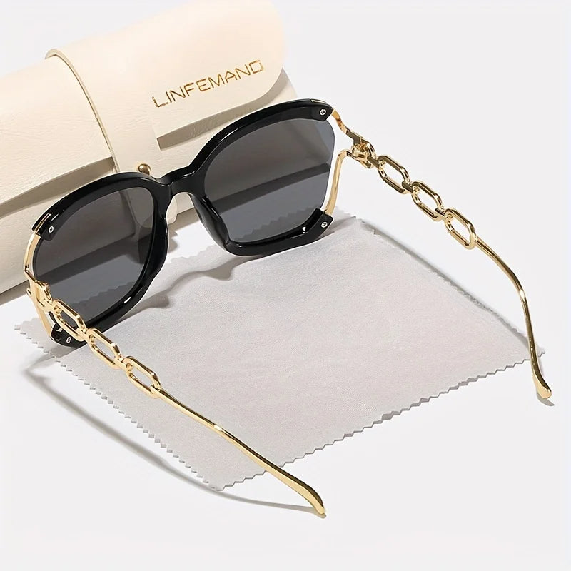 Soleil Chain-Link Gradient Frame Eyewear