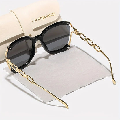 Soleil Chain-Link Gradient Frame Eyewear
