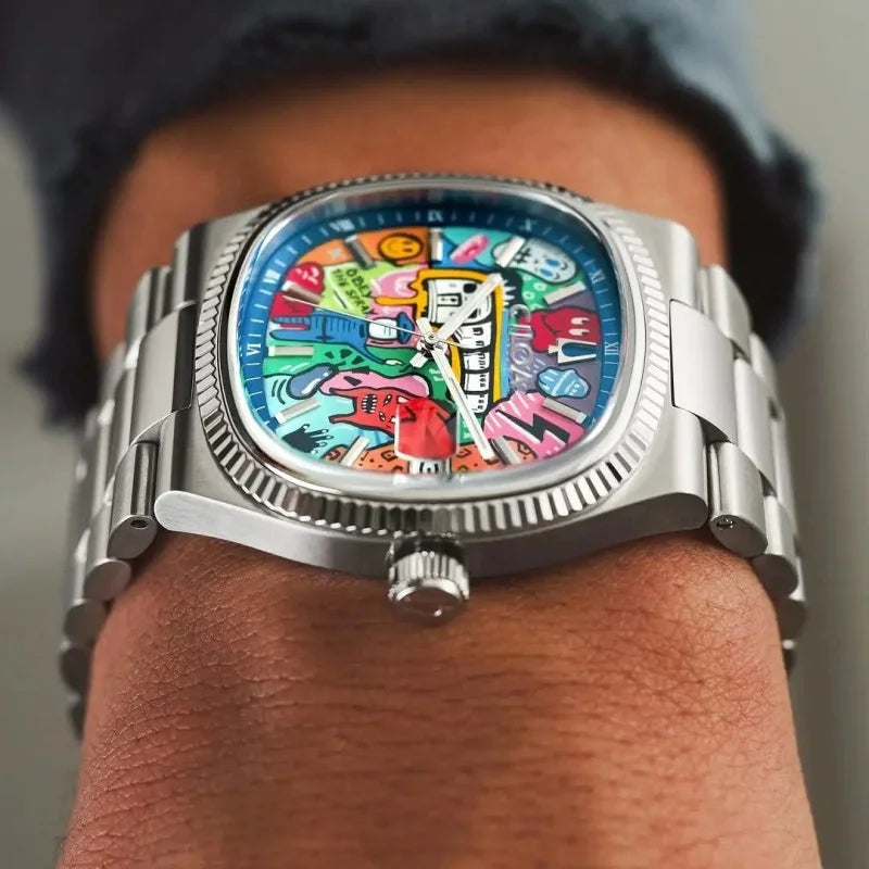Chromatic Street Art Dial Timepiece
