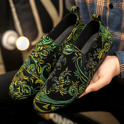 Ebony Baroque Embroidered Loafer