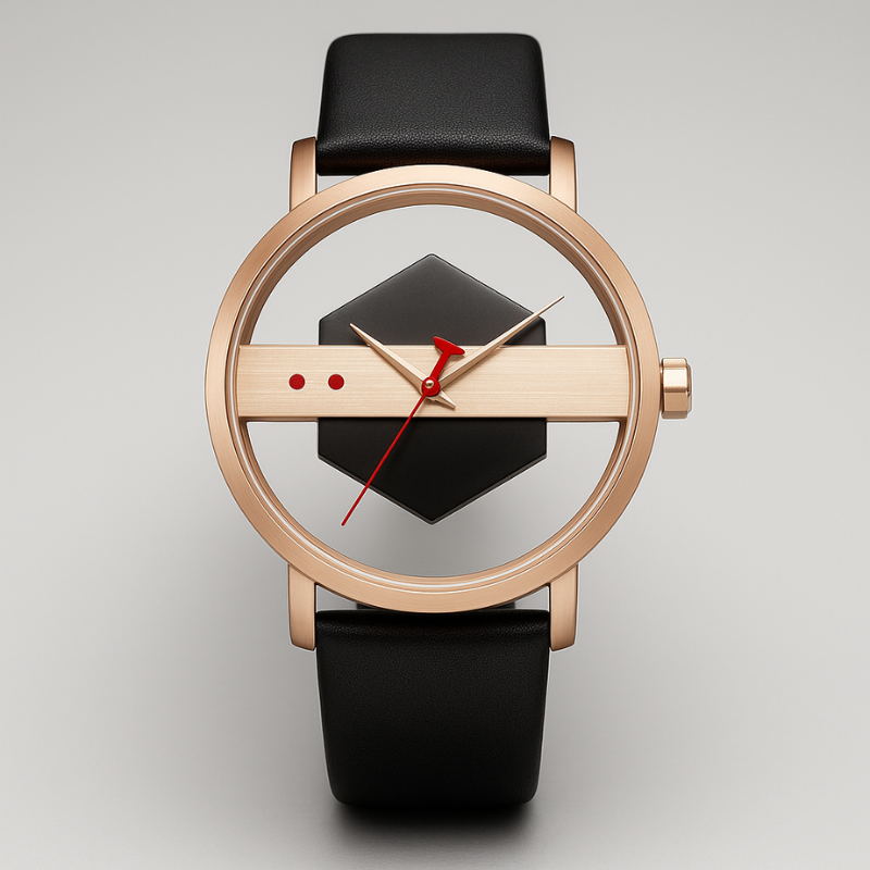 Obsidian Facet Timepiece