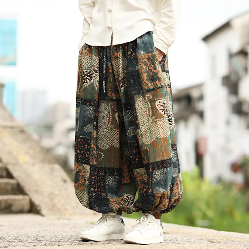 Sumi-e Ink Wash Balloon Trouser