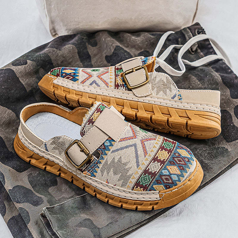 Marrakech Woven Buckle Slides