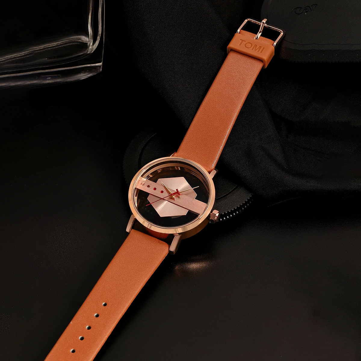 Obsidian Facet Timepiece