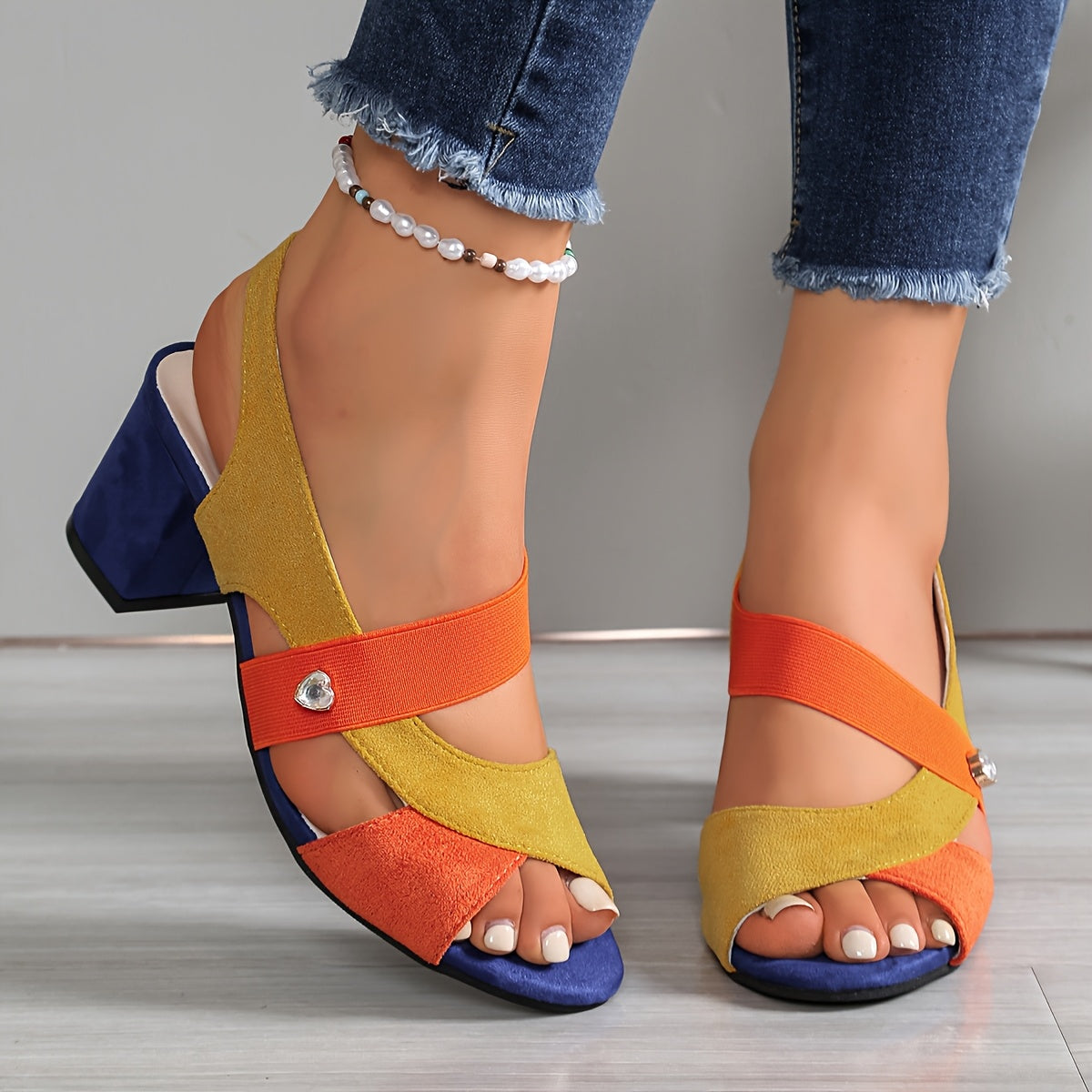 Côte d'Azur Block Heel Slingback
