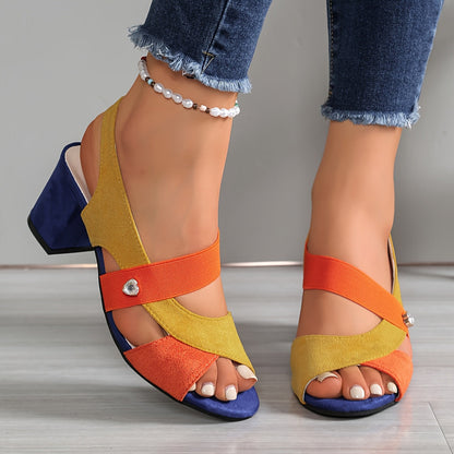 Côte d'Azur Block Heel Slingback