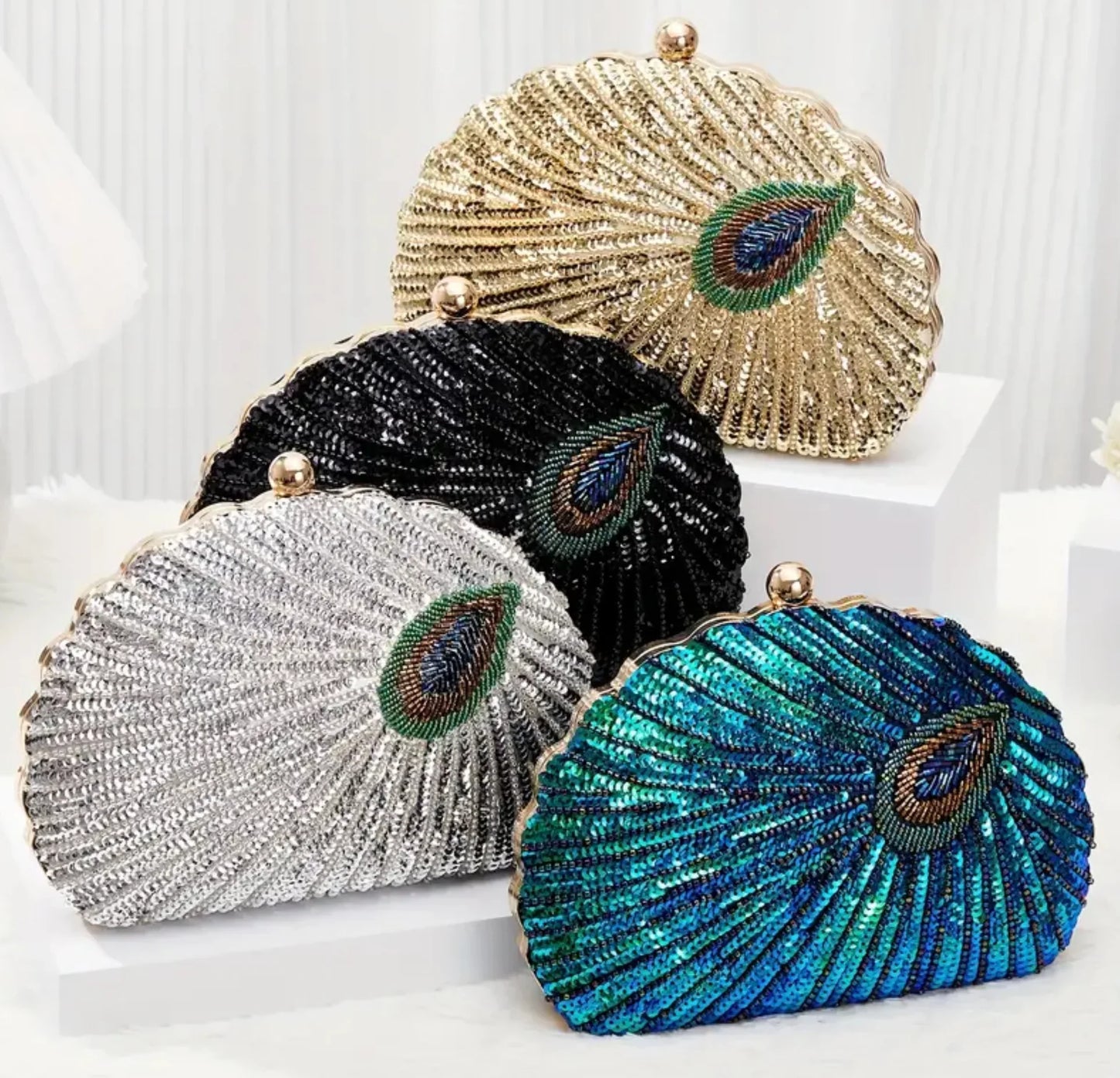 Empress Peacock Clutch Bag