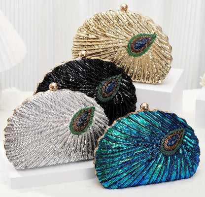 Empress Peacock Clutch Bag
