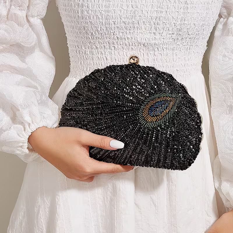 Empress Peacock Clutch Bag