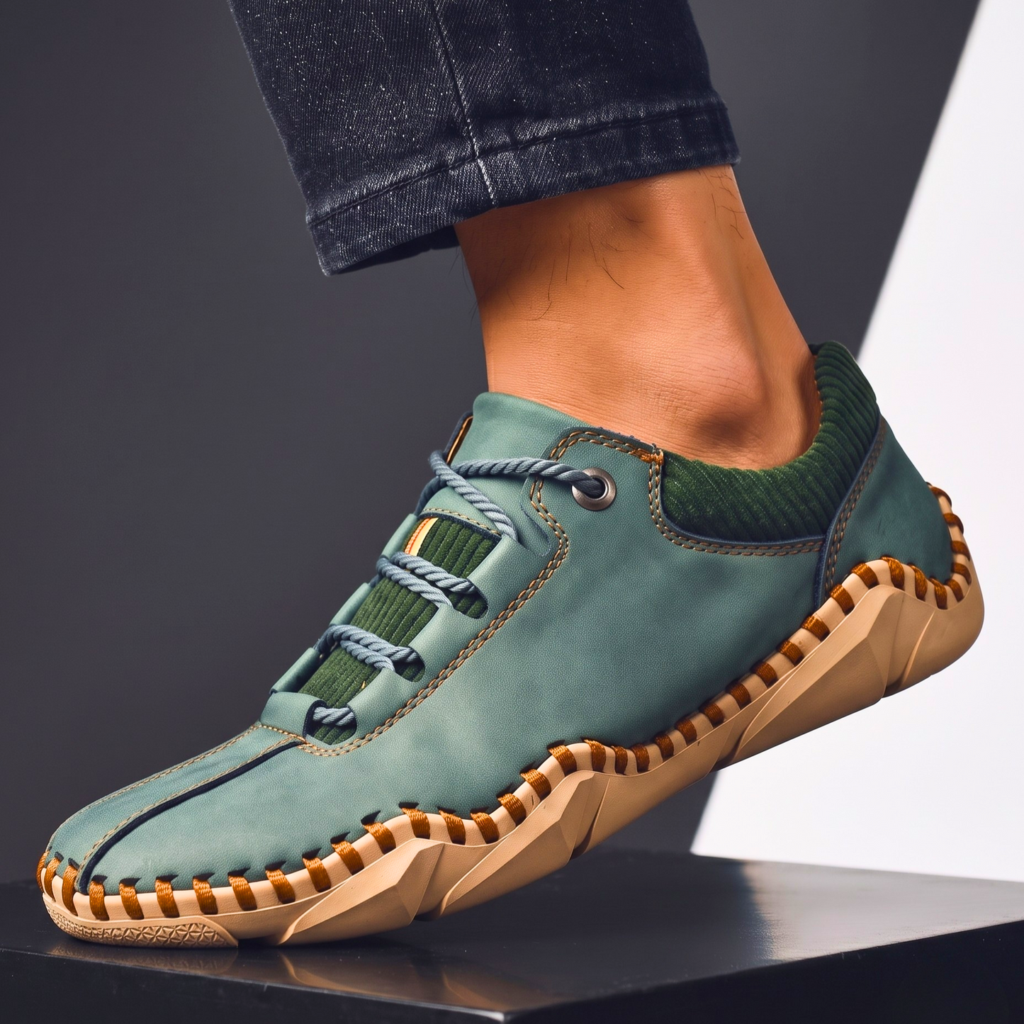 Bramwell Corduroy-Trim Sneakers