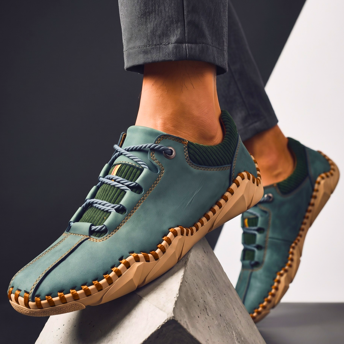 Bramwell Corduroy-Trim Sneakers