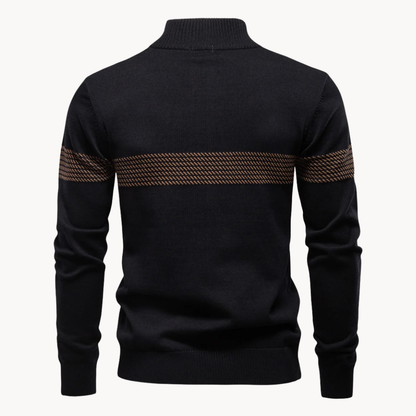 Heritage Diagonal Weave Mock Neck Pullover