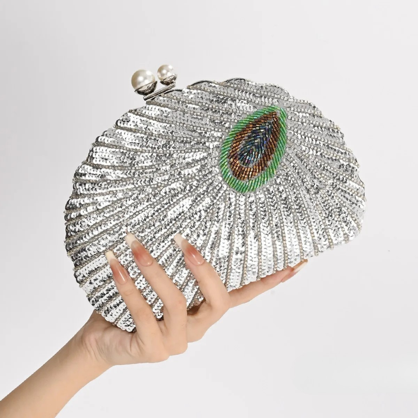Empress Peacock Clutch Bag