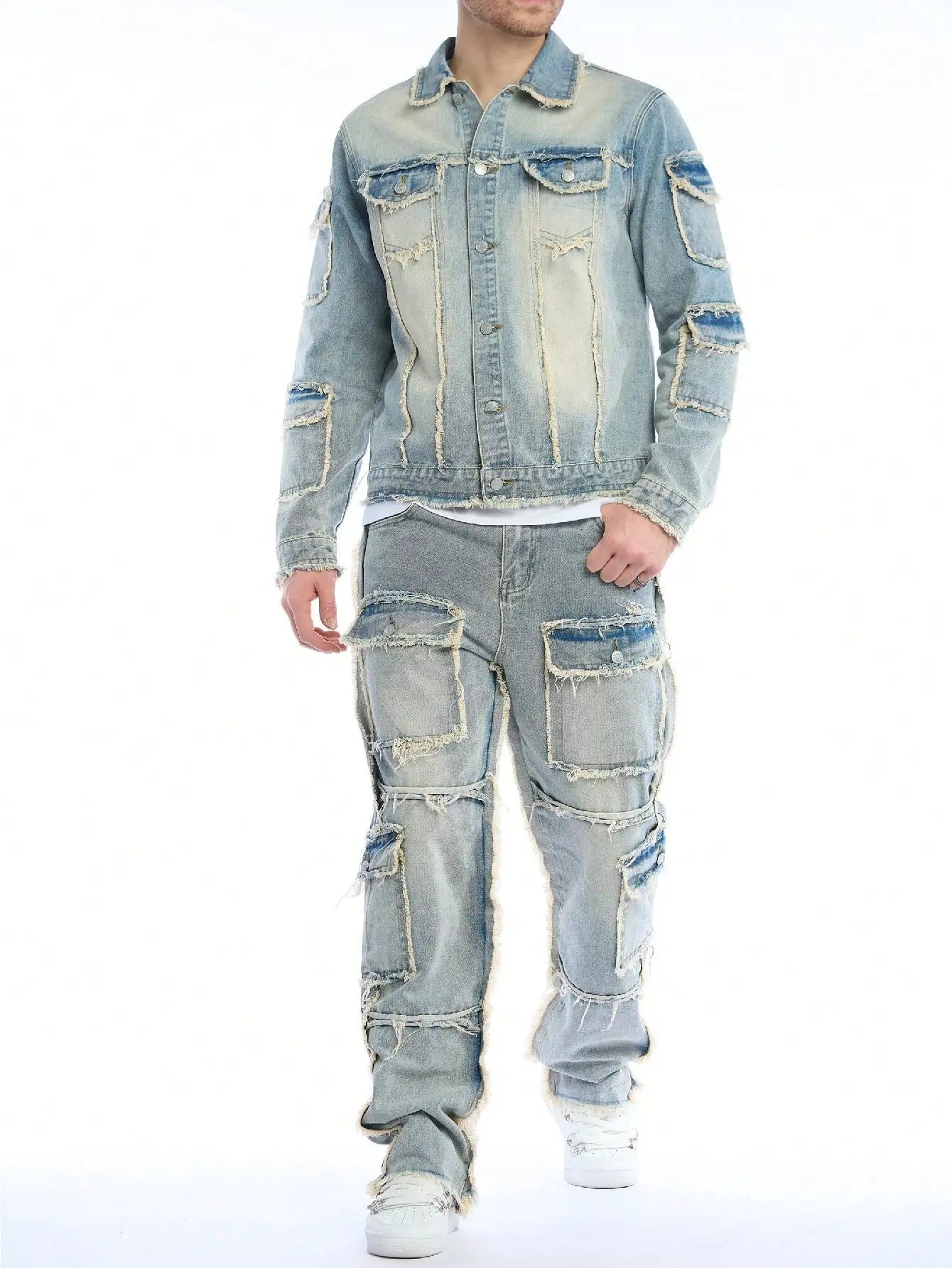 Kellerman Distressed Denim Set