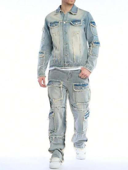 Kellerman Distressed Denim Set