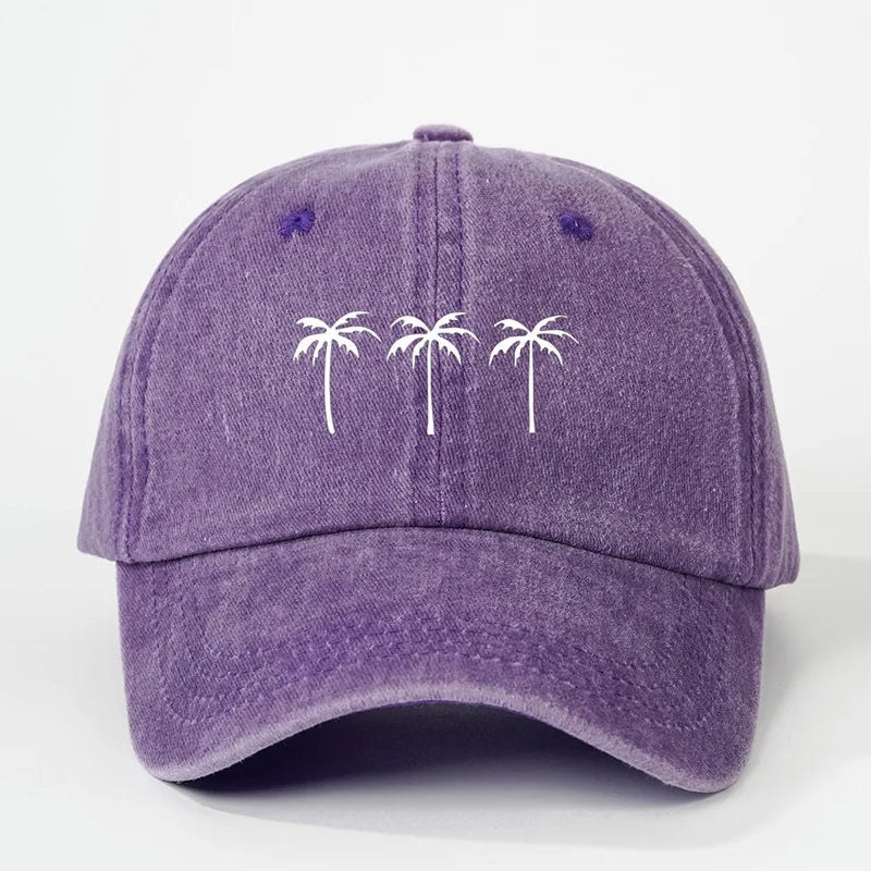 Triple-Palm Washed Canvas Cap