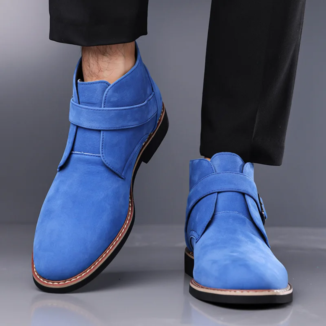 Klein Cobalt Suede Chelsea Boot