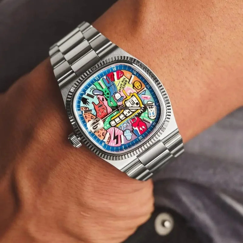 Chromatic Street Art Dial Timepiece