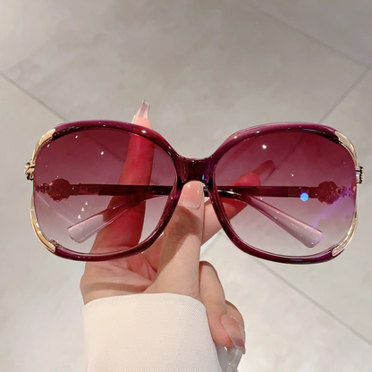 Blooming Rose Temple Gradient Sunglasses