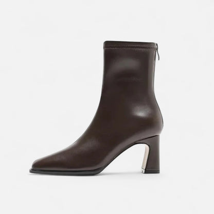 Square-Toe Sculptural Boot
