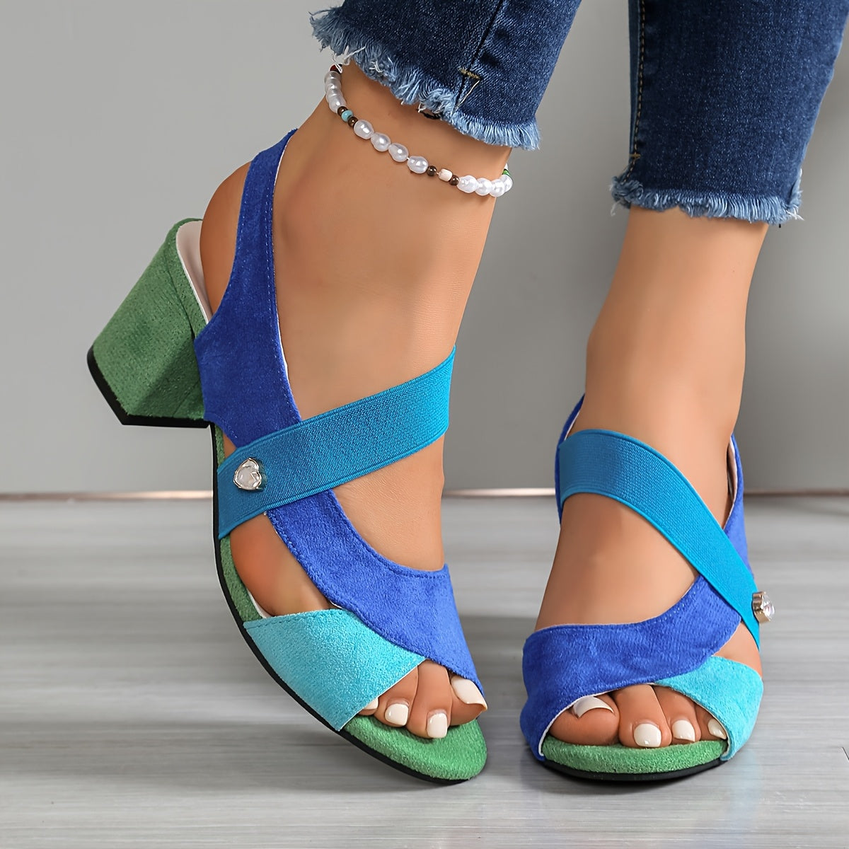 Côte d'Azur Block Heel Slingback
