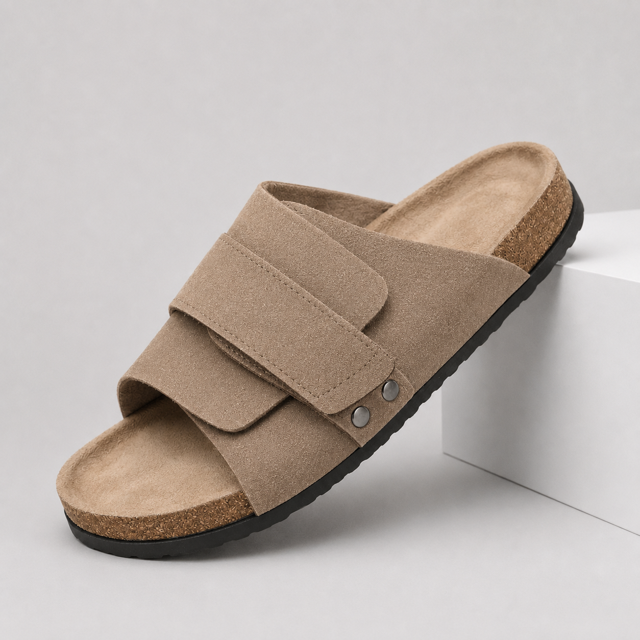 Wexley Suede Footbed Slides