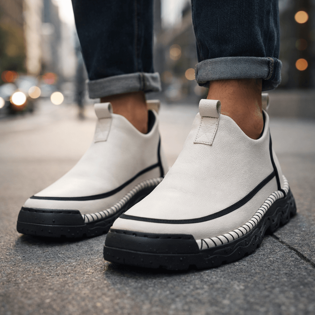 Handcrafted Leather Slip-On Boots