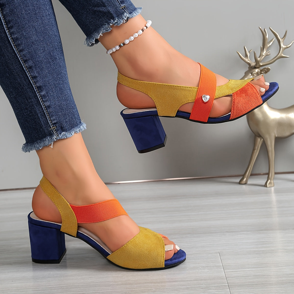 Côte d'Azur Block Heel Slingback