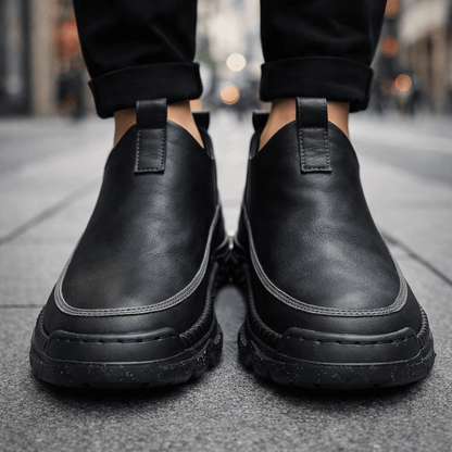 Handcrafted Leather Slip-On Boots