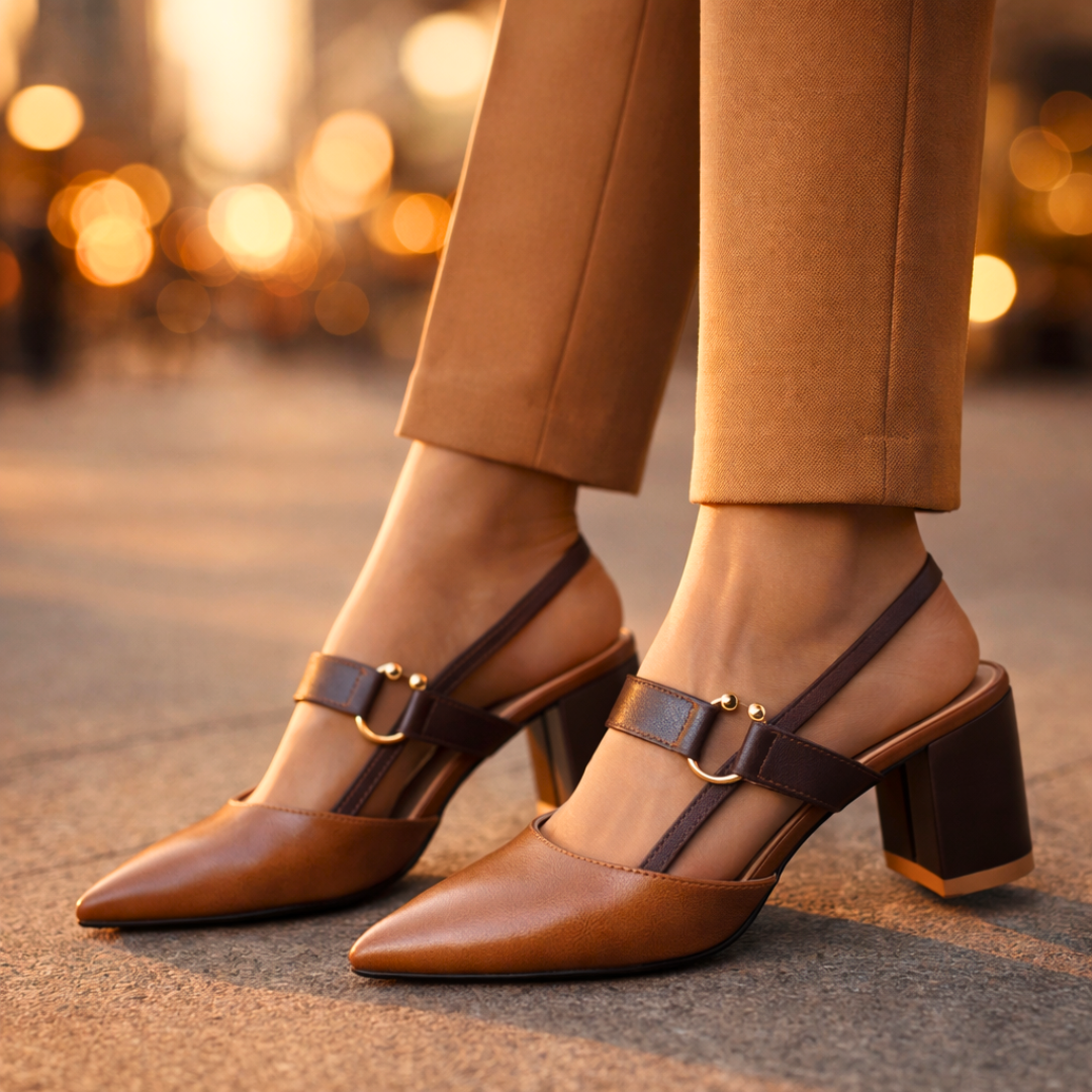 Rue Block Heel Mule